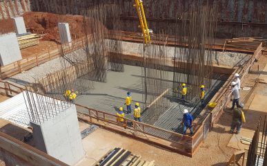 Concretagem de grande volume