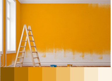 cores e escala de cores vermelhas